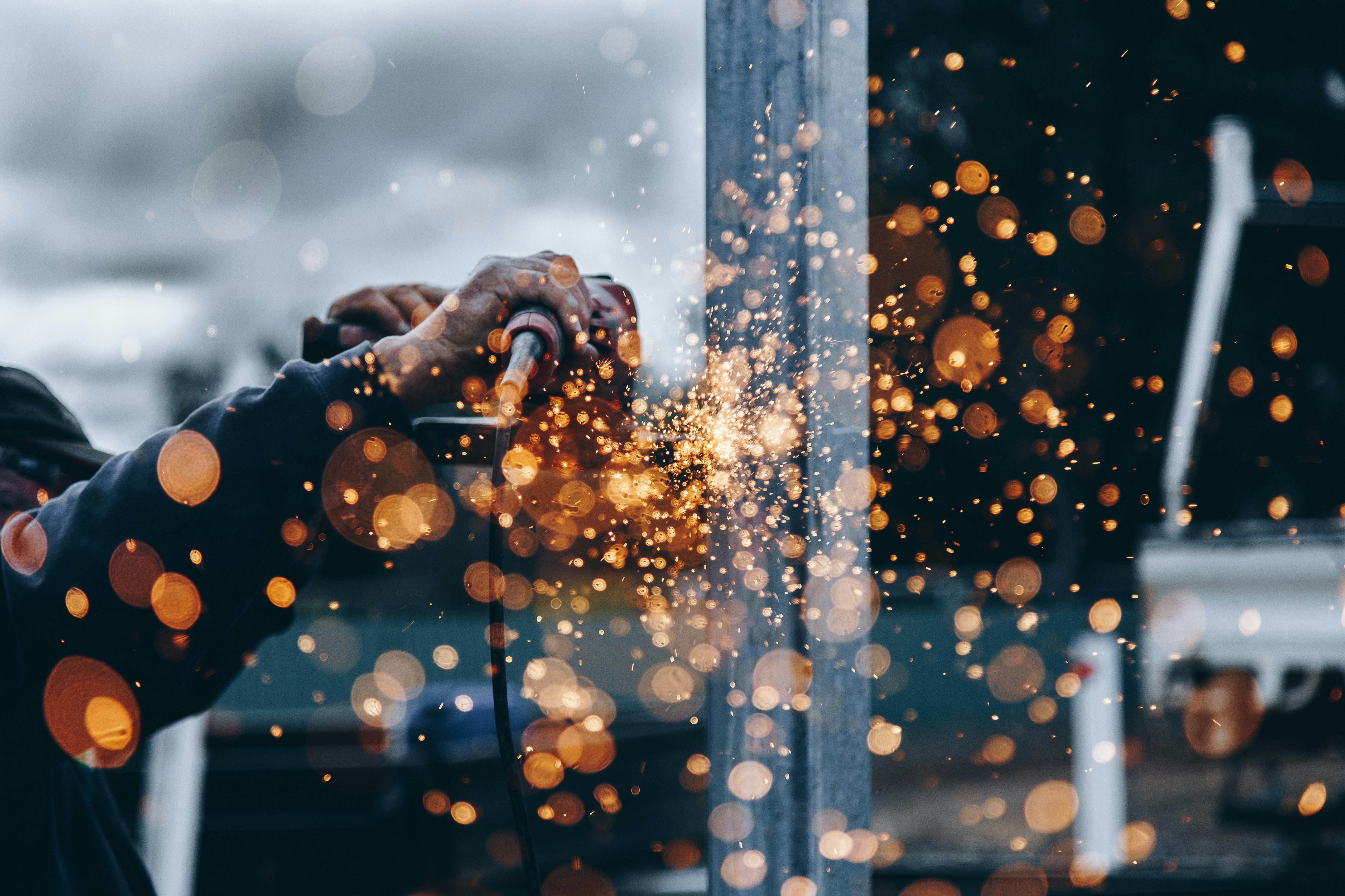Metal fabrication sparks